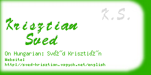 krisztian sved business card